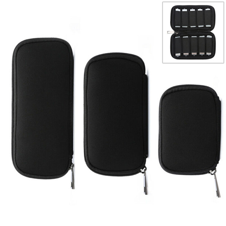 3 in 1 Neoprene U Disk Storage Bag Cover (Black) by buy2fix