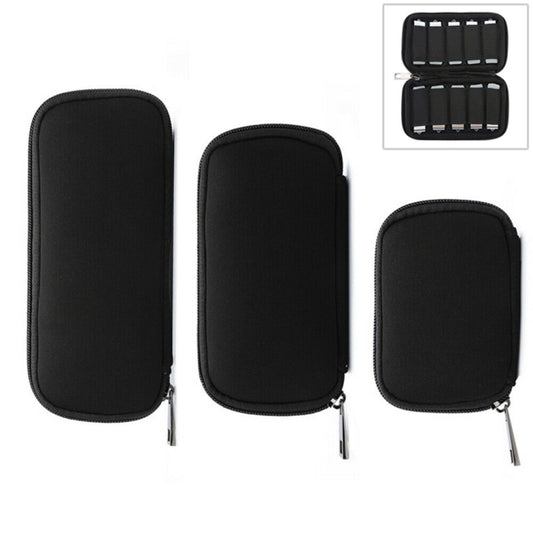 3 in 1 Neoprene U Disk Storage Bag Cover (Black) by buy2fix