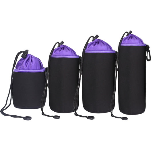 4 in 1 SLR Camera Lens Bag Micro Single Lens Bag Lens Inner Bile Bag Waterproof Protective Case Plus Velvet Thickening (Purple) - Lens Bag by buy2fix | Online Shopping UK | buy2fix