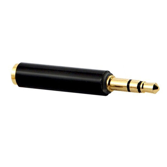 5 PCS 3.5mm Audio 4 Pole Female to 3 Pole Male Microphone Adapter(Black) -  by buy2fix | Online Shopping UK | buy2fix