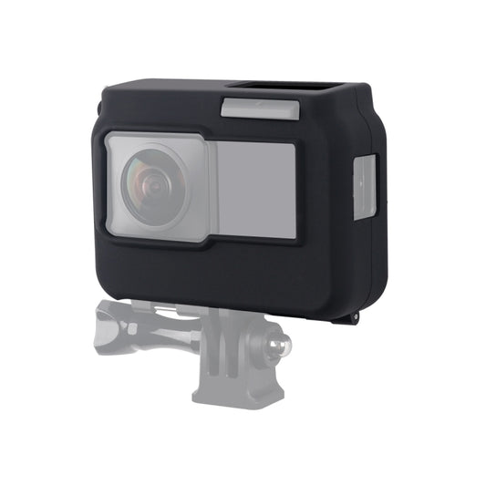 For Insta360 One R Panoramic Camera with Frame Shockproof Silicone Protective Case(Black) - Case & Bags by buy2fix | Online Shopping UK | buy2fix