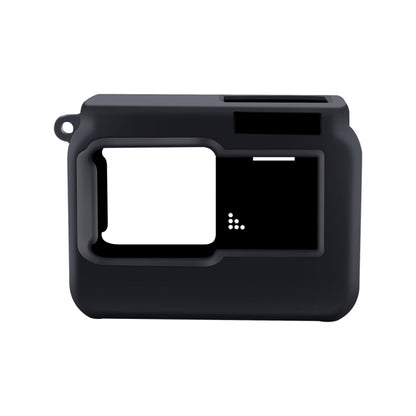For Insta360 One R Panoramic Camera with Frame Shockproof Silicone Protective Case with Lens Cap Cover(Black) - Case & Bags by buy2fix | Online Shopping UK | buy2fix