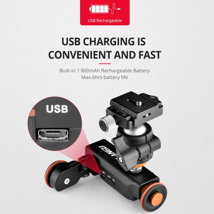 YELANGU L4X Camera Wheel Dolly + PC03 Phone Clamp with Remote, Load: 3kg - Camera Dolly by YELANGU | Online Shopping UK | buy2fix