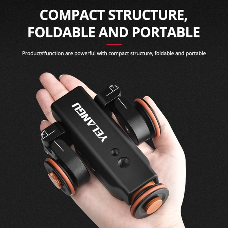 YELANGU L4X Camera Wheel Dolly + PC03 Phone Clamp with Remote, Load: 3kg - Camera Dolly by YELANGU | Online Shopping UK | buy2fix