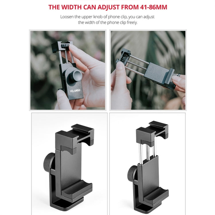 YELANGU L4X Camera Wheel Dolly + PC03 Phone Clamp with Remote, Load: 3kg - Camera Dolly by YELANGU | Online Shopping UK | buy2fix