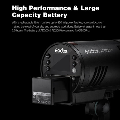 Godox  AD300 Pro 300Ws TTL HSS Pocket Flash Outdoor Speedlite Light Kits(US Plug) - Shoe Mount Flashes by Godox | Online Shopping UK | buy2fix