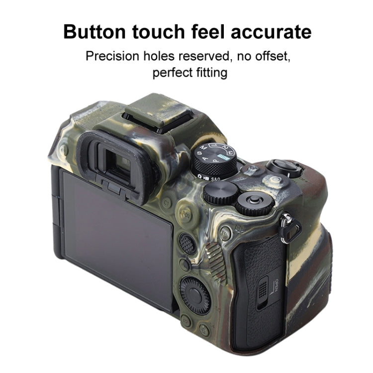 Soft Silicone Protective Case for Sony A7 IV (Camouflage) by buy2fix