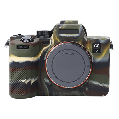 Soft Silicone Protective Case for Sony A7 IV (Camouflage) by buy2fix