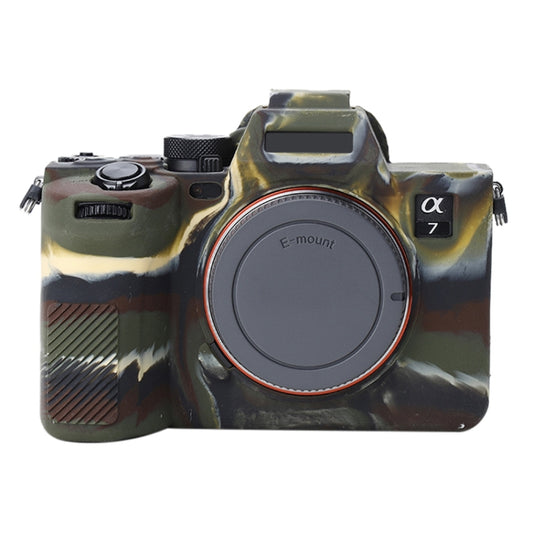 Soft Silicone Protective Case for Sony A7 IV (Camouflage) - Protective Case by buy2fix | Online Shopping UK | buy2fix