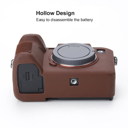Soft Silicone Protective Case for Sony A7 IV (Coffee) - Protective Case by buy2fix | Online Shopping UK | buy2fix