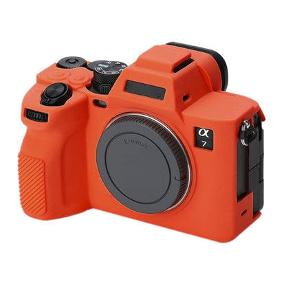 Soft Silicone Protective Case for Sony A7 IV (Orange) - Protective Case by buy2fix | Online Shopping UK | buy2fix