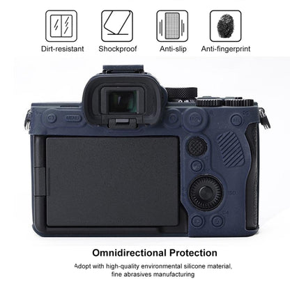 Soft Silicone Protective Case for Sony A7 IV (Blue) - Protective Case by buy2fix | Online Shopping UK | buy2fix