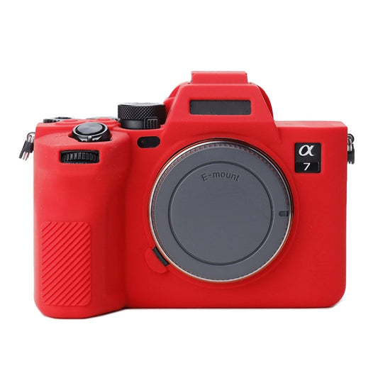 Soft Silicone Protective Case for Sony A7 IV (Red) - Protective Case by buy2fix | Online Shopping UK | buy2fix