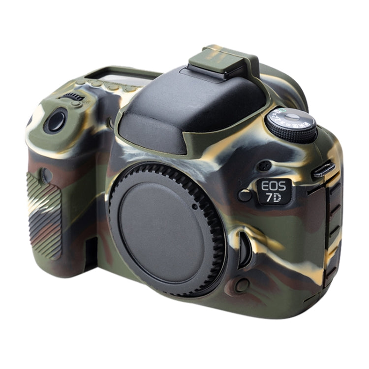 Soft Silicone Protective Case for Canon EOS 7D (Camouflage) by buy2fix
