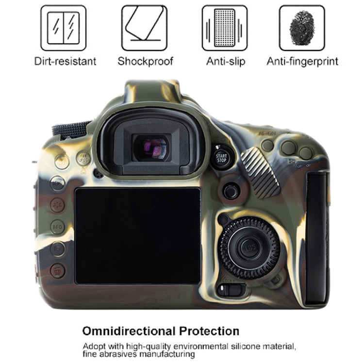 Soft Silicone Protective Case for Canon EOS 7D (Camouflage) by buy2fix