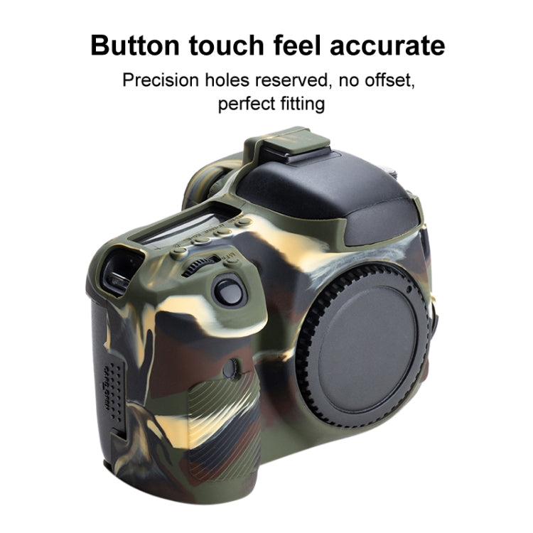 Soft Silicone Protective Case for Canon EOS 7D (Camouflage) by buy2fix