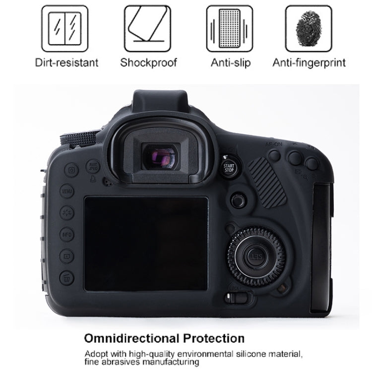 Soft Silicone Protective Case for Canon EOS 7D (Black) by buy2fix