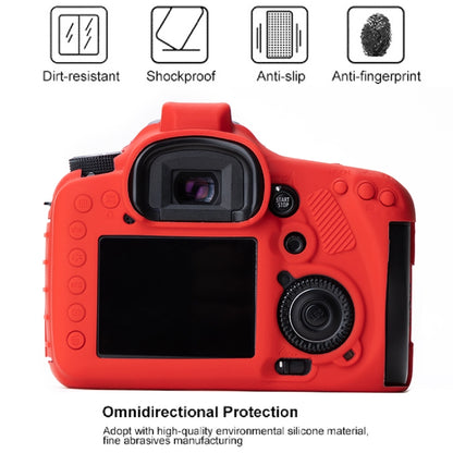 Soft Silicone Protective Case for Canon EOS 7D (Red) by buy2fix