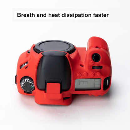 Soft Silicone Protective Case for Canon EOS 7D (Red) by buy2fix