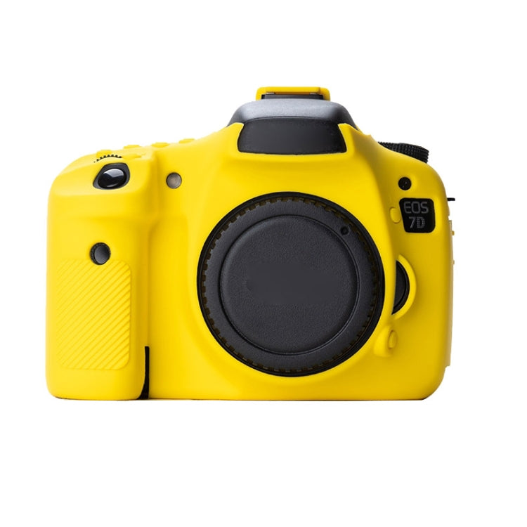 Soft Silicone Protective Case for Canon EOS 7D (Yellow) by buy2fix