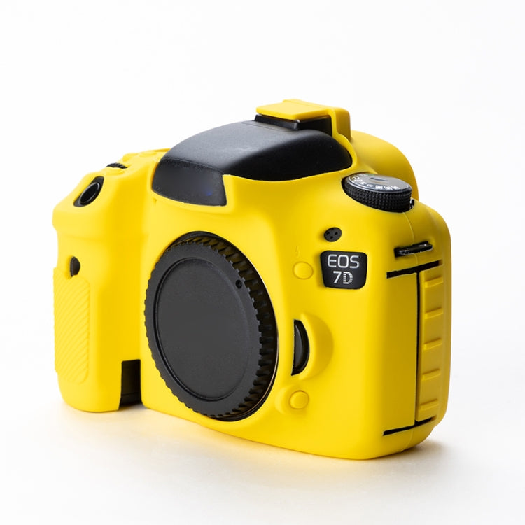 Soft Silicone Protective Case for Canon EOS 7D (Yellow) by buy2fix