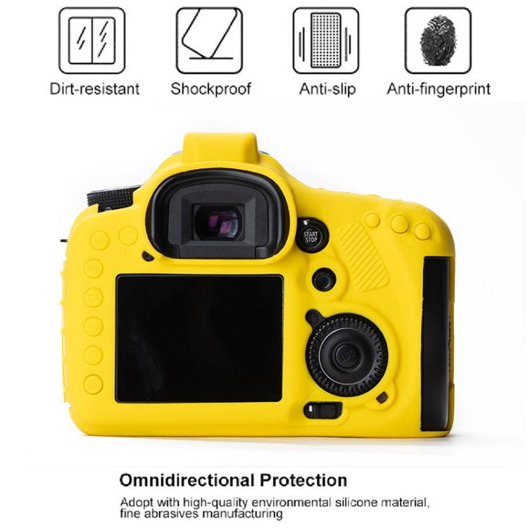 Soft Silicone Protective Case for Canon EOS 7D (Yellow) by buy2fix