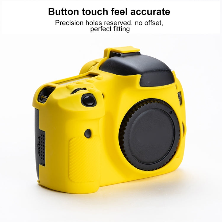 Soft Silicone Protective Case for Canon EOS 7D (Yellow) by buy2fix