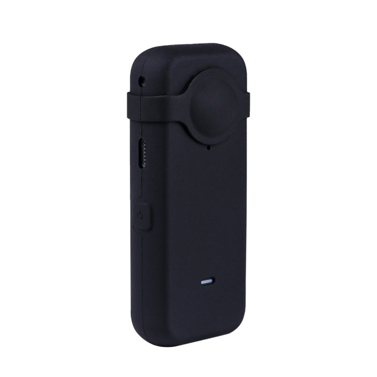 Full Body Dust-proof Silicone Case with Lens Cover for Insta360 ONE X2(Black) - Case & Bags by buy2fix | Online Shopping UK | buy2fix