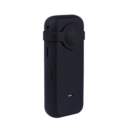 Full Body Dust-proof Silicone Case with Lens Cover for Insta360 ONE X2(Black) - Case & Bags by buy2fix | Online Shopping UK | buy2fix