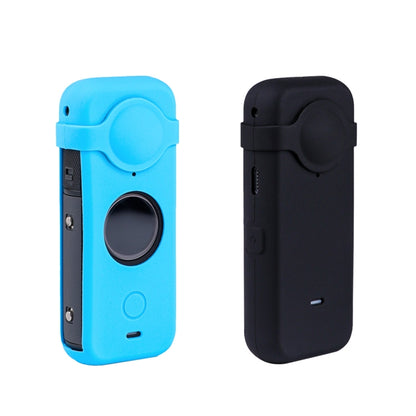 Full Body Dust-proof Silicone Case with Lens Cover for Insta360 ONE X2(Black) - Case & Bags by buy2fix | Online Shopping UK | buy2fix