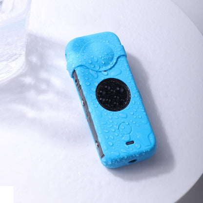 Full Body Dust-proof Silicone Case with Lens Cover for Insta360 ONE X2(Black) - Case & Bags by buy2fix | Online Shopping UK | buy2fix