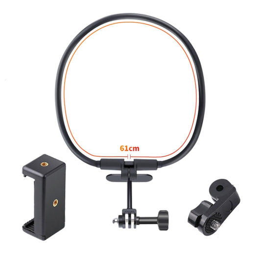 Hands Free Lazy Wearable Neck Phone Camera Holder with Phone Clamp, Extended Version(Black) - Holder by buy2fix | Online Shopping UK | buy2fix