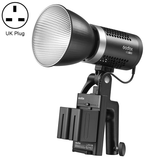 Godox ML60BI 60W LED Light 2800-6500K Brightness Adjustment Video Studio Flash Light(UK Plug)