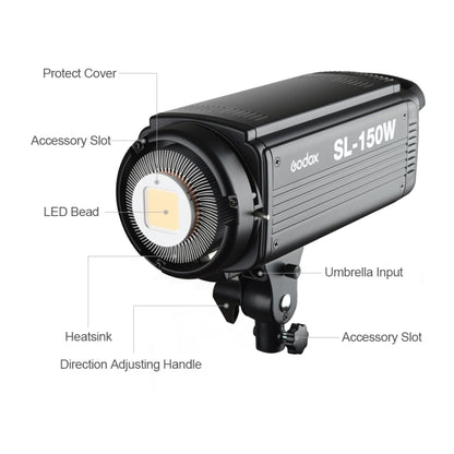 Godox SL150W 150W 5600K Daylight-balanced LED Light Studio Continuous Photo Video Light(AU Plug) - Shoe Mount Flashes by Godox | Online Shopping UK | buy2fix
