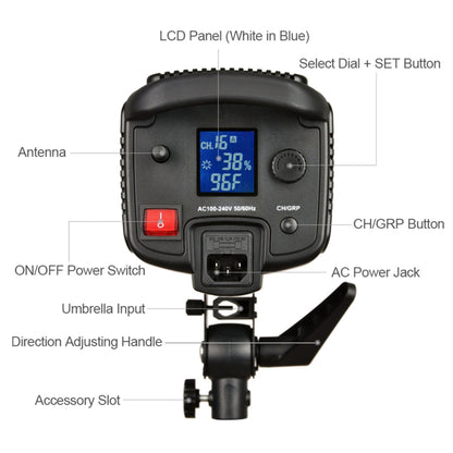 Godox SL150W 150W 5600K Daylight-balanced LED Light Studio Continuous Photo Video Light(AU Plug) - Shoe Mount Flashes by Godox | Online Shopping UK | buy2fix