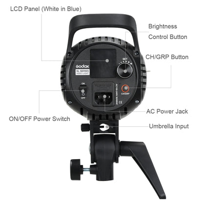 Godox SL60W LED Light Studio Continuous Photo Video Light(US Plug) by Godox