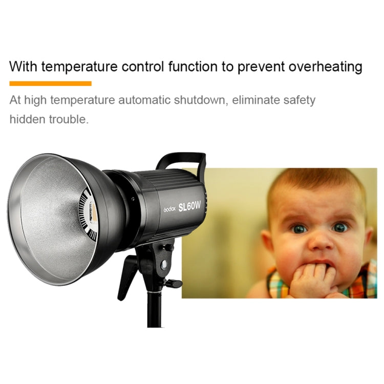 Godox SL60W LED Light Studio Continuous Photo Video Light(UK Plug) - Shoe Mount Flashes by Godox | Online Shopping UK | buy2fix