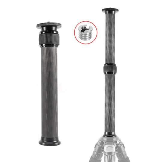 BEXIN P332C 237mm-396mm rallonge de trépied rallonge de trépied de colonne centrale en Fiber de carbone (noir)
