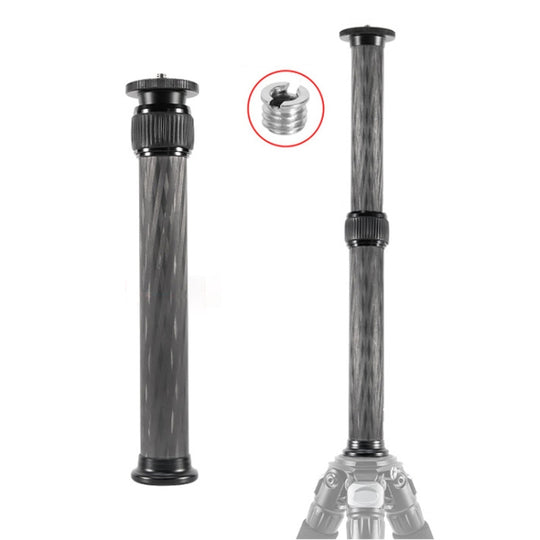 BEXIN P292C 236mm-396mm rallonge de trépied en fibre de carbone colonne centrale rallonge de trépied (noir)