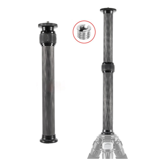 BEXIN P262C 235mm-396mm rallonge de trépied en Fiber de carbone colonne centrale rallonge de trépied (noir)