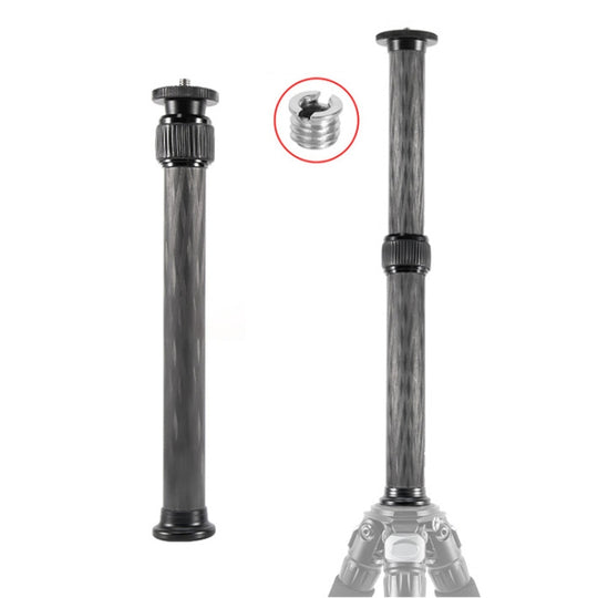 BEXIN P222C 234mm-393mm rallonge de trépied en Fiber de carbone colonne centrale rallonge de trépied (noir)
