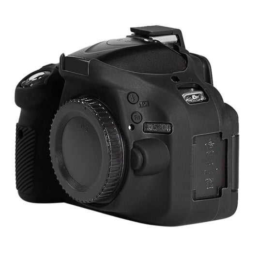 Soft Silicone Protective Case for Nikon D5200 (Black) - Protective Case by buy2fix | Online Shopping UK | buy2fix