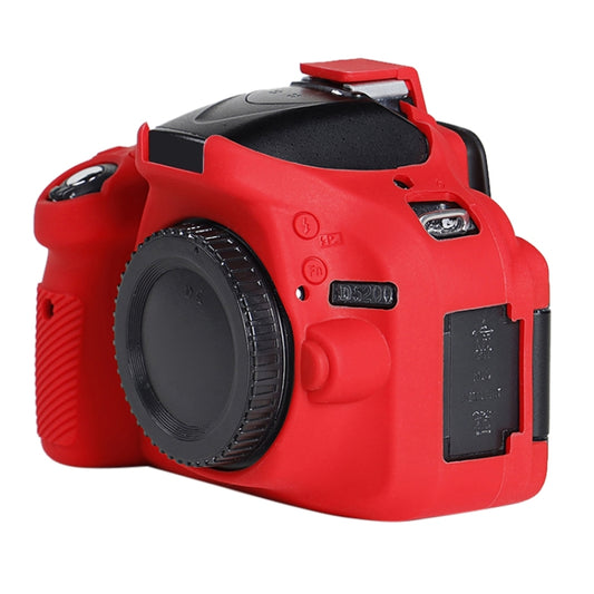 Soft Silicone Protective Case for Nikon D5200 (Red) - Protective Case by buy2fix | Online Shopping UK | buy2fix