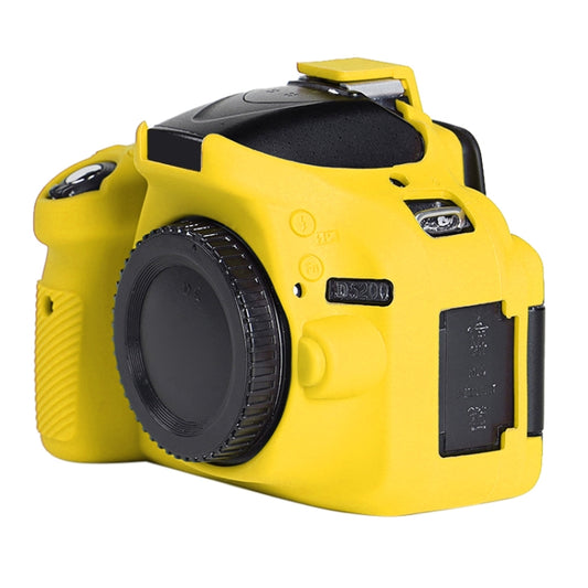Soft Silicone Protective Case for Nikon D5200 (Yellow) - Protective Case by buy2fix | Online Shopping UK | buy2fix