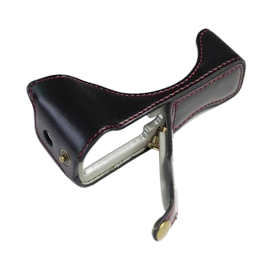 1/4 inch Thread PU Leather Camera Half Case Base for Canon G7 X Mark III / G7 X3 (Black) - Half Case by buy2fix | Online Shopping UK | buy2fix