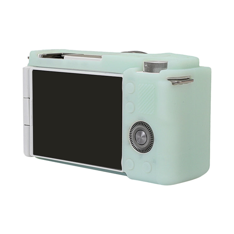 For Sony ZV-E10 Soft Silicone Protective Case (Light Green) by buy2fix
