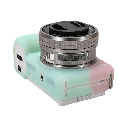 For Sony ZV-E10 Soft Silicone Protective Case (Light Green) by buy2fix