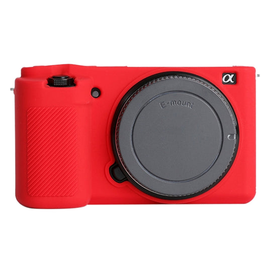 For Sony ZV-E10 Soft Silicone Protective Case (Red) - Protective Case by buy2fix | Online Shopping UK | buy2fix