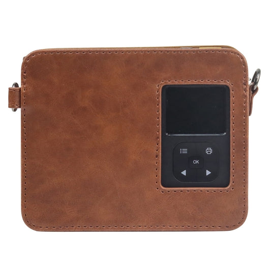 For Kodak Mini Shot 3 Square Retro / C300R instax Full Body Camera PU Leather Case Bag with Strap(Brown) - Leather Bag by buy2fix | Online Shopping UK | buy2fix