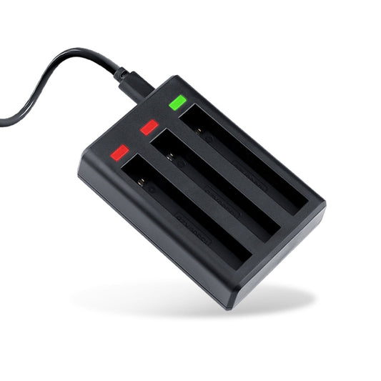 Tri-Slot Batteries Fast Charger for Insta360 One X2(Black) - Others by buy2fix | Online Shopping UK | buy2fix